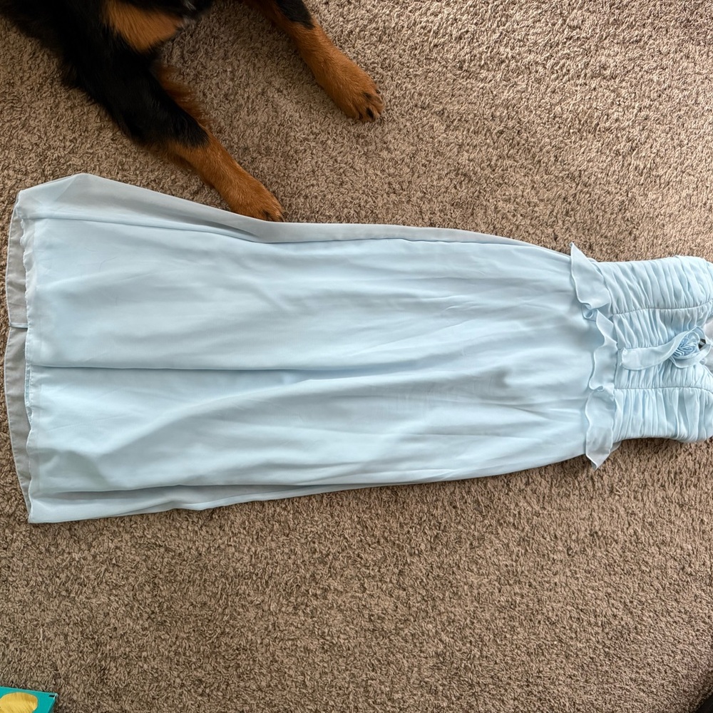 Azazie Light Blue Dress